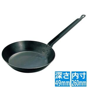 中尾アルミ製作所 キング 鉄 フライパン 42cm ※IH対応(100V) 業務用