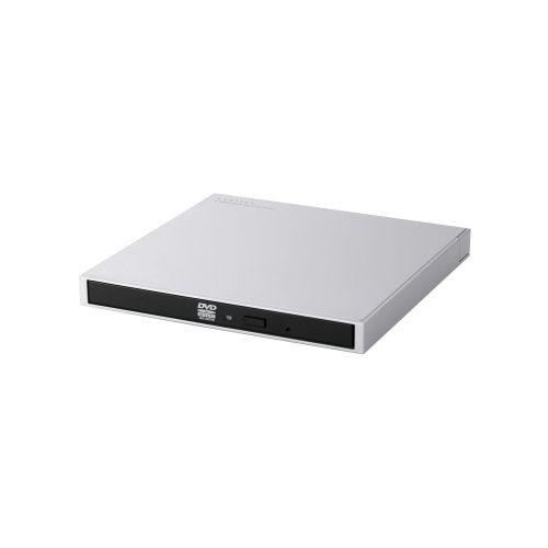 ロジテック ポータブルDVDドライブ/USB Type-C/Mac向け/シルバー LDR-PWA8C...