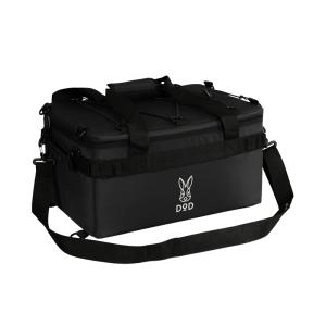 DOD ソロキャンプで使いやすい断熱材ぎっしりの15Lソフトクーラーバッグ ソフトくらひこ(15) ブラック CL1-920-BK