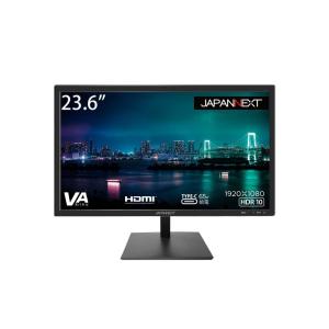 JAPANNEXT 液晶ディスプレイ 23.6型/1920×1080/HDMI、USB Type-C/ブラック/スピーカー非搭載/65W給電 JN-V236FHDR-C65W｜hitline