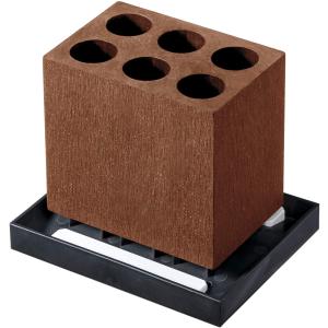 アネスティカンパニー Karari アンブレラスタンド 6本用 ストレート ブラウン 約幅16×奥12.5×高14cm HO1955