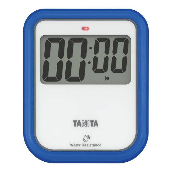 タニタ 非接触タイマー 洗えるタイプ TD-424 BL ブルー 1301150