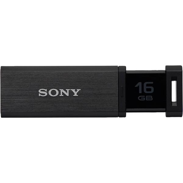 ソニー USB3.0対応 ノックスライド式高速(200MB/s)USBメモリー 16GB ブラック ...