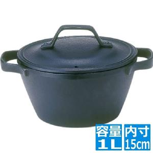 及源鋳造 盛栄堂 南部鉄器 クックトップ 煮込鍋 丸 深型 20cm 中 1.9l
