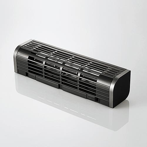 エレコム USB扇風機/2Wayタイプ/風量調整/冷却台機能/ブラック FAN-U177BK