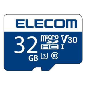 エレコム マイクロSD カード 32GB UHS-I 高速データ転送 SD変換アダプタ付 データ復旧サービス MF-MS032GU13V3R｜hitline