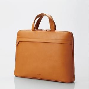 エレコム 別持ちバッグ/BETSUMO/ソフトレザー/15.6インチ対応/キャメル BM-BE02CA