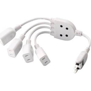 エレコム ACアダプタ用電源延長コード(4個口) T-ADR4WH
