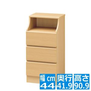 白井産業 カウンター下収納 ラック 引出しタイプ 4段 木製ユニット収納