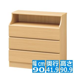 白井産業 カウンター下収納 ラック 引出しタイプ 4段 木製ユニット収納