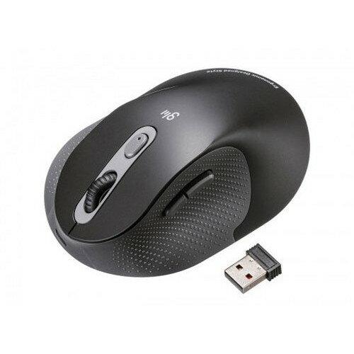 サンワサプライ 静音ワイヤレスエルゴノミクスコンボマウス MA-EWBBS528LBK