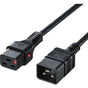 サンワサプライ 抜け防止ロック電源コード APW15-C20C19LK03｜ヒットライン