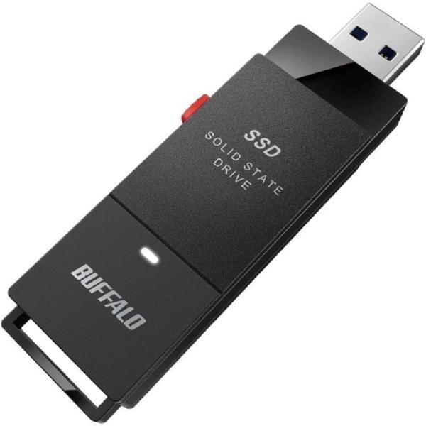 バッファロー PC対応 USB3.2(Gen2) TV録画 スティック型SSD 2TB ブラック T...