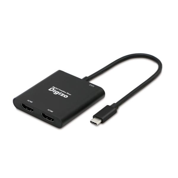 プリンストン Digizo USB-C HDMI変換アダプター 4K対応×2ポート 最大3画面表示 ...