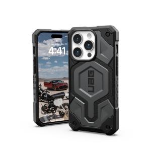 Urban Armor Gear iPhone 15 Pro 2023対応耐衝撃ケース MONARCH PRO MagSafe対応 シルバー 【日本正規代理店品】 UAG-IPH23MA-PMS-SV｜hitline