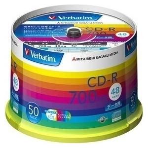 バーベイタム Verbatim SR80SP50V1 データ用CD-R 700MB 4-48倍速 ス...
