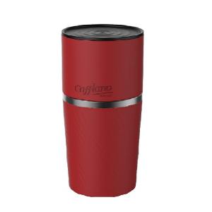 コーヒーメーカー おしゃれ  一人用 カフラーノ オールインワンコーヒーメーカー 250ml レッド   ミル付き ステンレス コンパクト LC11-CF-RD