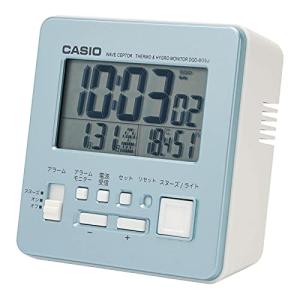 CASIO(カシオ) 目覚まし時計 電波 ブルー デジタル 温度 湿度 カレンダー 表示 DQD-805J-2JF