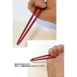 トング型のお箸 滑り止め機能付き ソフトバリア...の詳細画像4