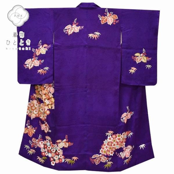 アンティーク 訪問着 中古 単品 正絹 金駒刺繍 仕立て上がり リサイクル着物 母 30代 40代 ...