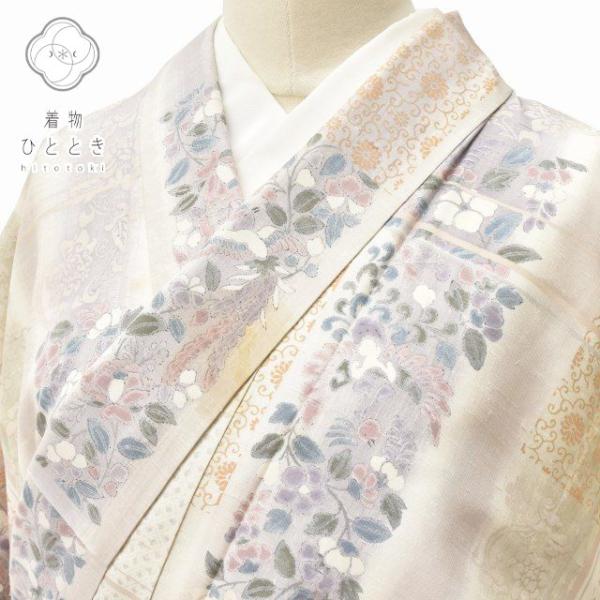 リサイクル着物 白山紬 中古 正絹 ii4053a50