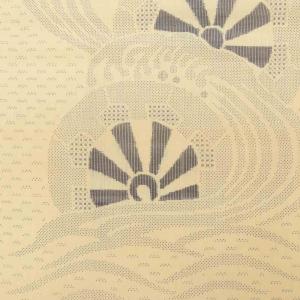 反物 夏物 正絹 リサイクル反物 ベージュ色系...の詳細画像3