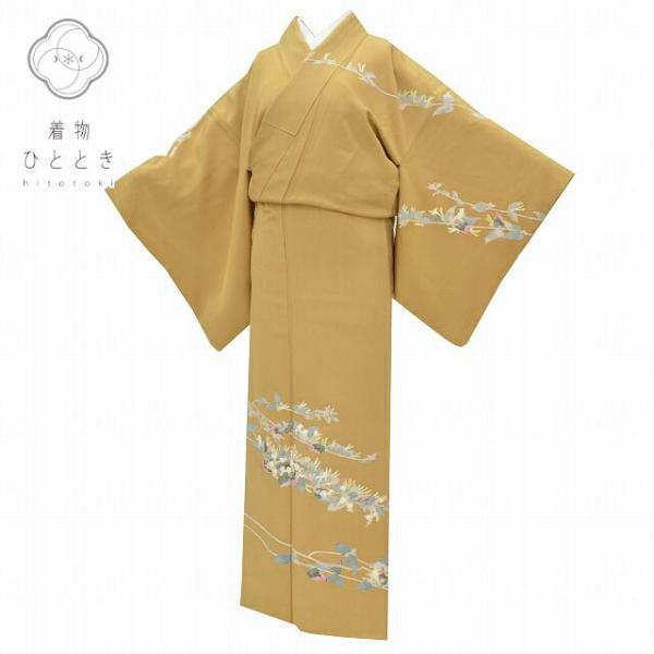 訪問着 中古 加賀友禅 正絹 仕立て上がり リサイクル着物 母 30代 40代 50代 大人 フォー...