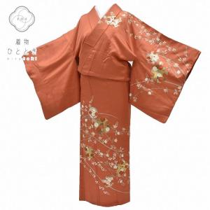 リサイクル着物 色留袖 中古 正絹 仕立て上がり 一つ紋付き 結婚