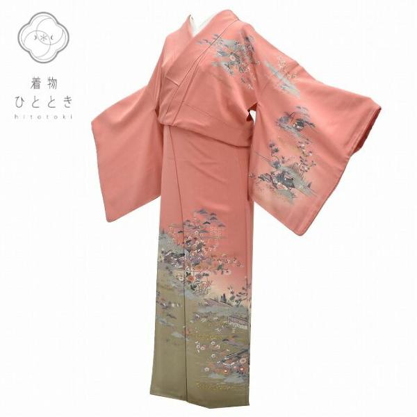 訪問着 中古 正絹 仕立て上がり リサイクル着物 母 30代 40代 50代 大人 フォーマル 礼装...