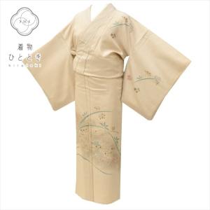 平和屋本店○極上 五代目・諏訪好風 訪問着 紬 野々花染 逸品