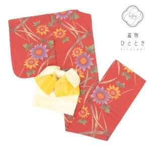 お七帯 桜 着物 八百屋お七 関東だらり 町娘 レディース舞踊 137