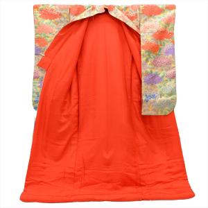 色打掛 正絹 身丈198cm LL 裄66.5...の詳細画像2