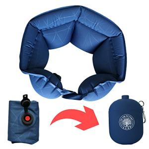 LLAP 2023新型 ネックピロー 2in1設計 携帯枕 首枕 エアーピロー くびまくら  旅行用 飛行機 トラ