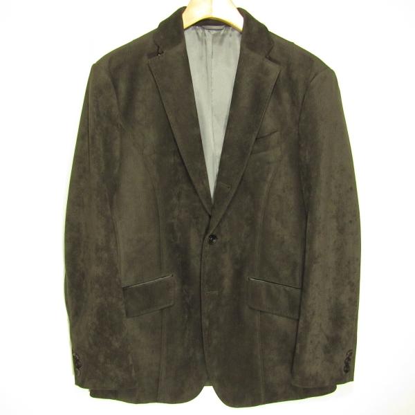 新品同様 インターメッツォ INTERMEZZO メンズ 段返り3釦 ヘリンボーン テーラード ジャ...