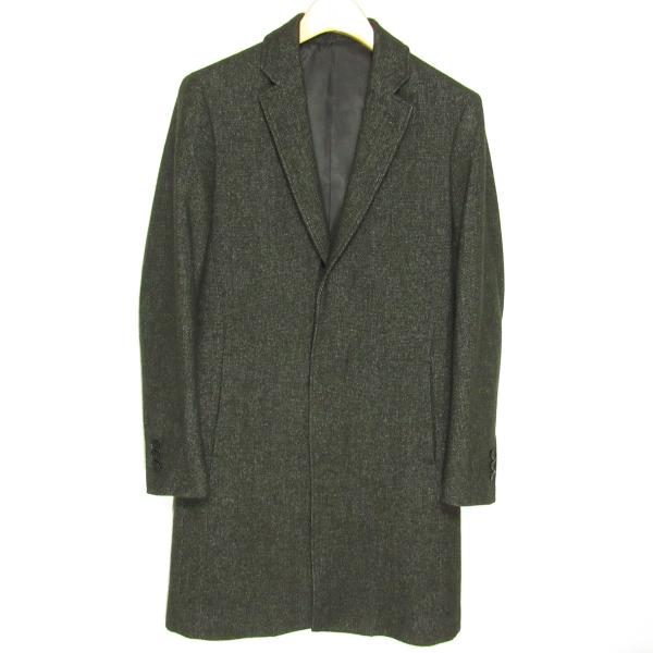 新品同様 定価2.3万 スーツセレクト SUIT SELECT メンズ ウールミックス チェスターコ...