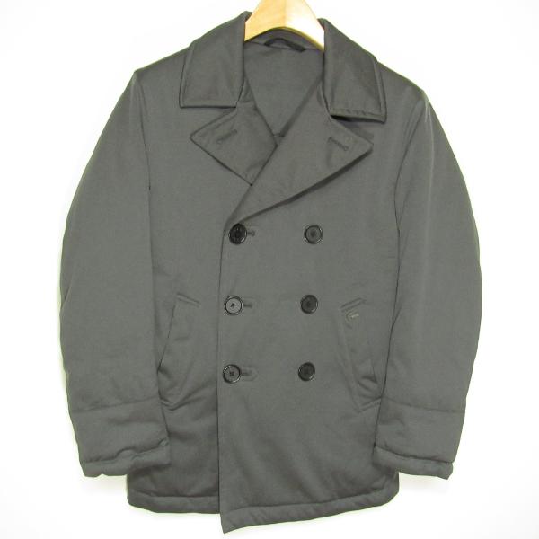 新品同様 定価3.8万 ラコステ LACOSTE メンズ ダウン ピーコート size46/2 XS...