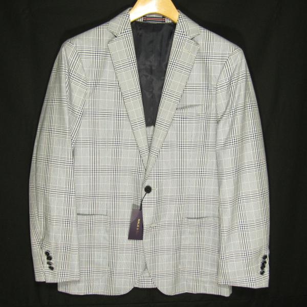 未使用品 MALE ＆ Co. 伊ANGELICO社製生地 メンズ コットン チェック テーラード ...