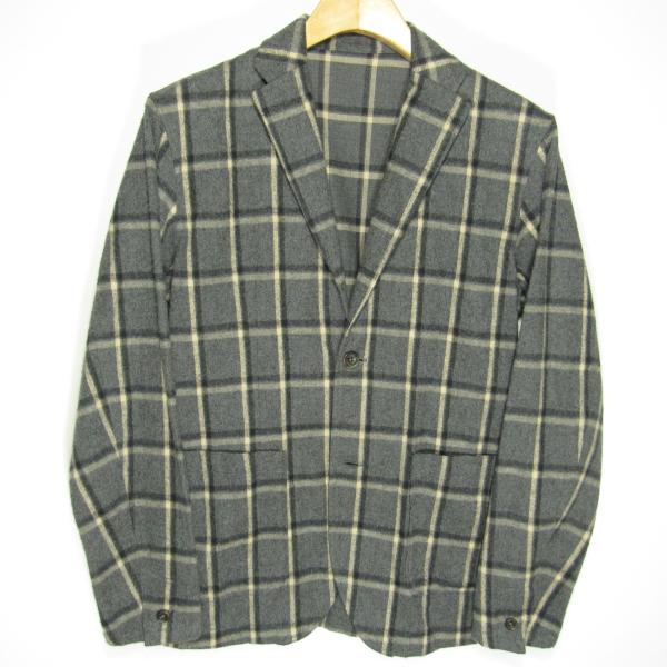 美品 ノーリーズ ライト NOLLEY'S Light メンズ ウインドウペーン テーラード ジャケ...