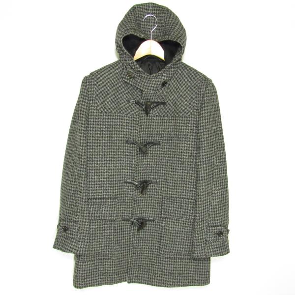 美品 テイジンメンズショップ TEIJIN MEN'S SHOP メンズ ハリスツイード ダッフルコ...