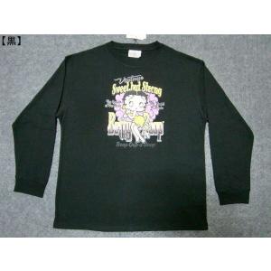 ベティーブープ Ｔシャツ Betty Boop 長袖Ｔシャツ メンズ レディース アメカジ バイカー...