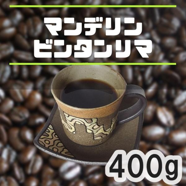 コーヒー豆 マンデリン ビンタンリマ 400ｇ 中深煎り おすすめ 自家焙煎珈琲