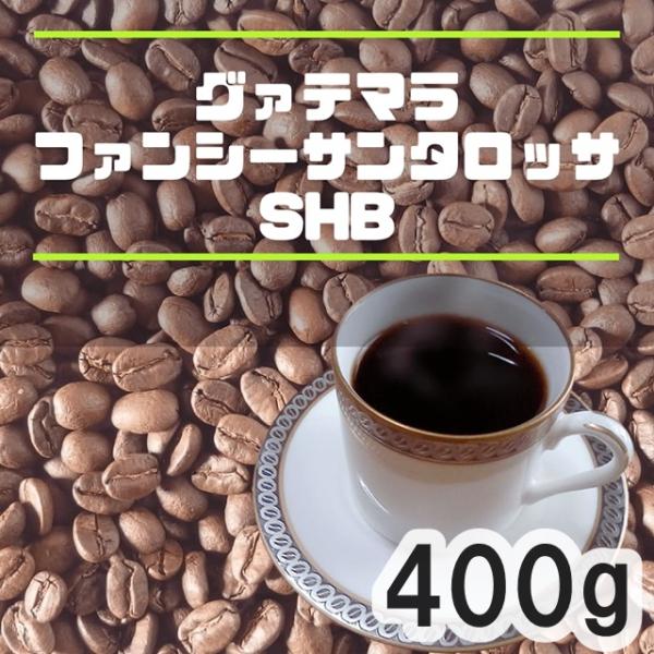 コーヒー豆 400g グアテマラ ファンシーサンタロッサSHB 中煎り 自家焙煎珈琲