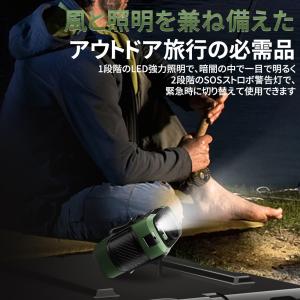 腰掛け扇風機 扇風機 ハンズフリーファン 小型...の詳細画像4