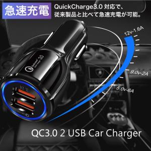 シガーソケット USB 12v 24v 2台同...の詳細画像1