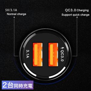 シガーソケット USB 12v 24v 2台同...の詳細画像3