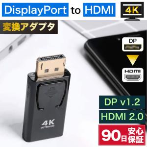 displayport hdmi 変換 アダプタ 変換アダプタ コネクタ HDMI 2.0 メス DP オス displayport to hdmi 変換 アダプター 4K 対応 コンパクト｜iPhone・スマホケースの必需品工房