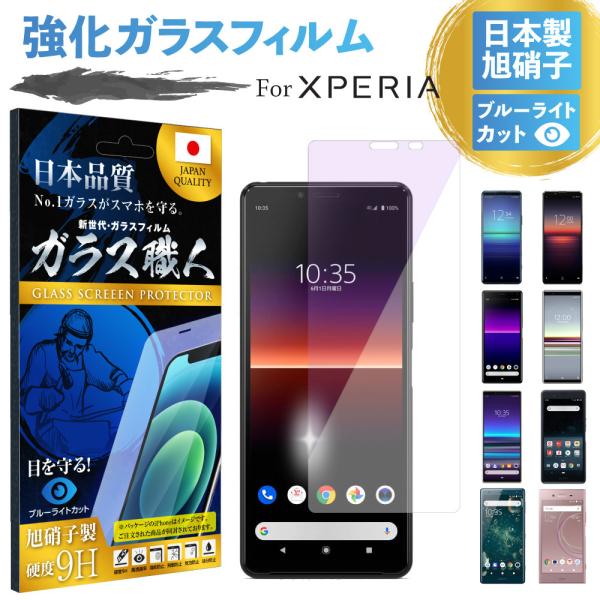 Xperia 10 II 保護フィルム ブルーライトカット Xperia 5 II 10 II フィ...