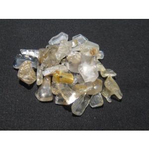 ルチルクォーツ(針入り水晶) さざれ（穴無し） 10g