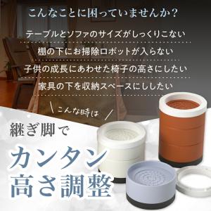 継ぎ脚 継ぎ足 継脚 継足 高さ調整 机 4個...の詳細画像1