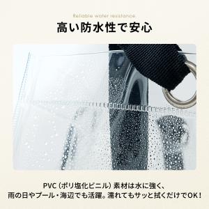 クリアバッグ 透明 ビニールバッグ トートバッ...の詳細画像5